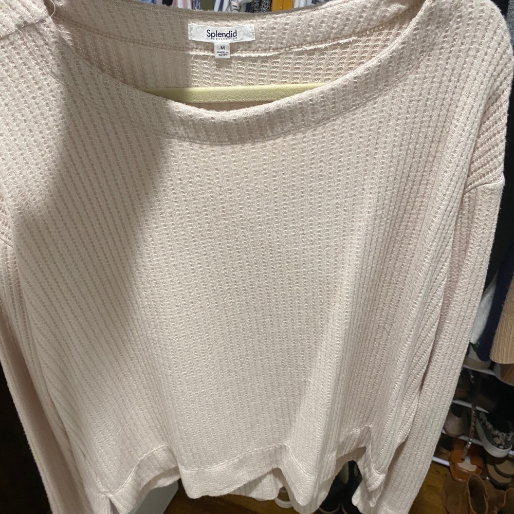 Splendid waffle long sleeve